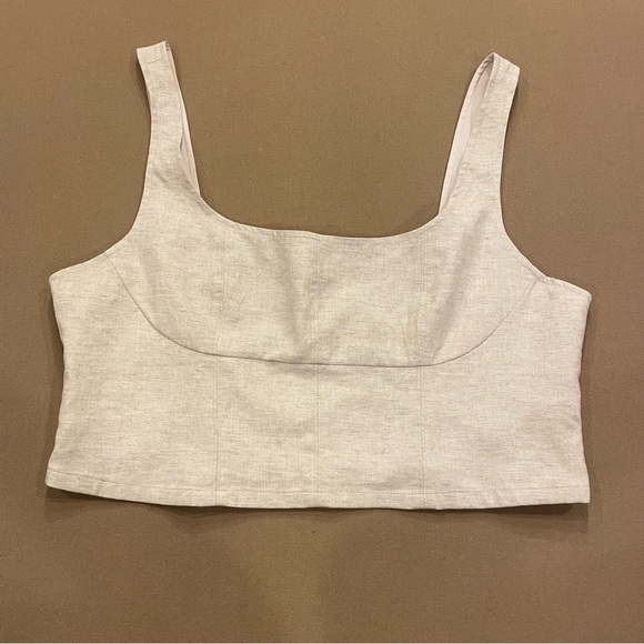 Banana Republic Linen Blend Crop Size 18 New With Tag - Picture 1 of 10